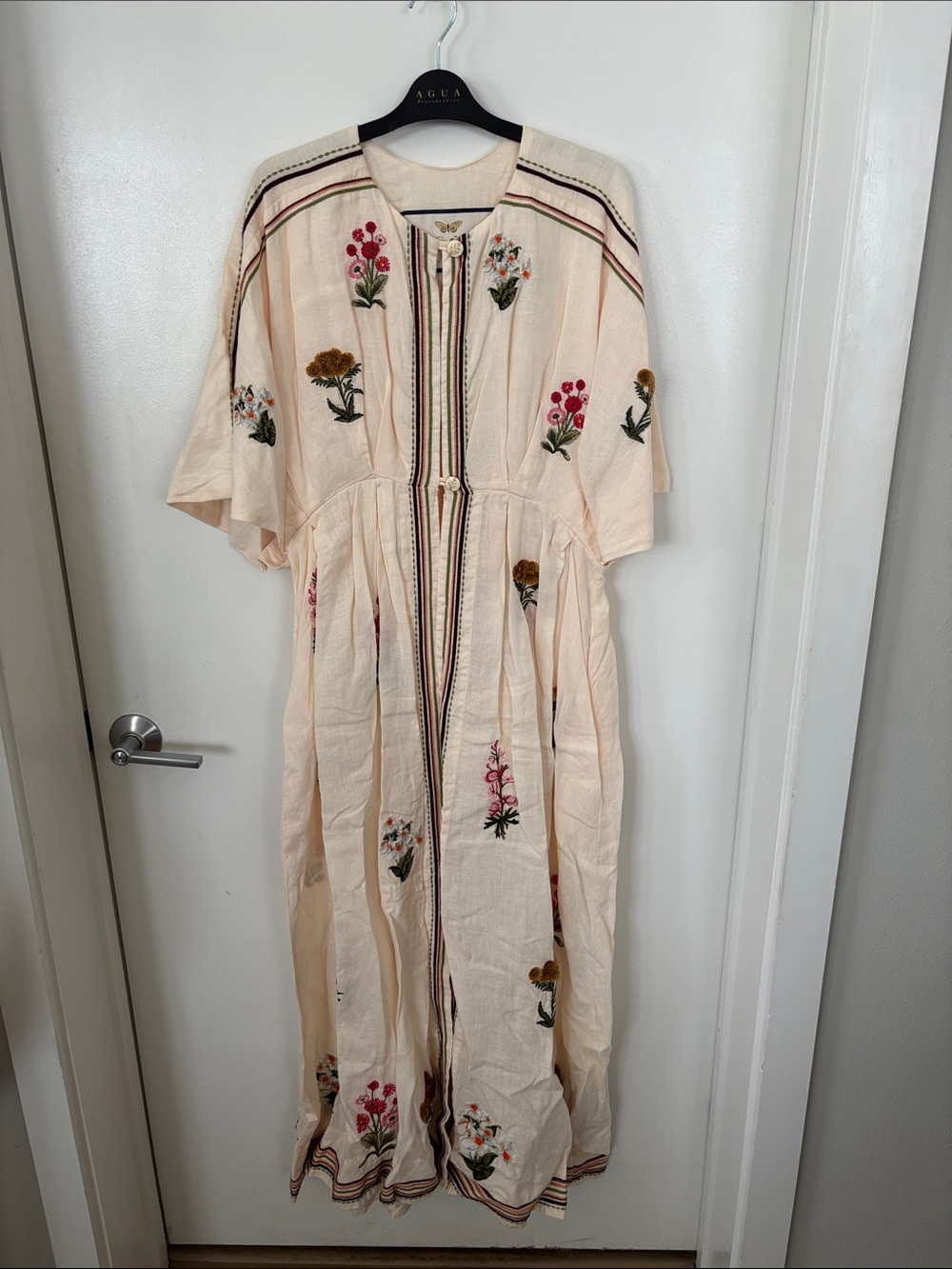 AGUA BY AGUA BENDITA Colombian Tropical Gesto Prado Kaftan Dress - Picture 3 of 10